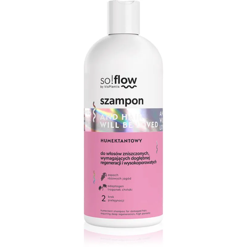 so!flow Damaged Hair Humectant Shampoo δυναμωτικό σαμπουάν για ταλειπωρημένα μαλλιά 300 ml