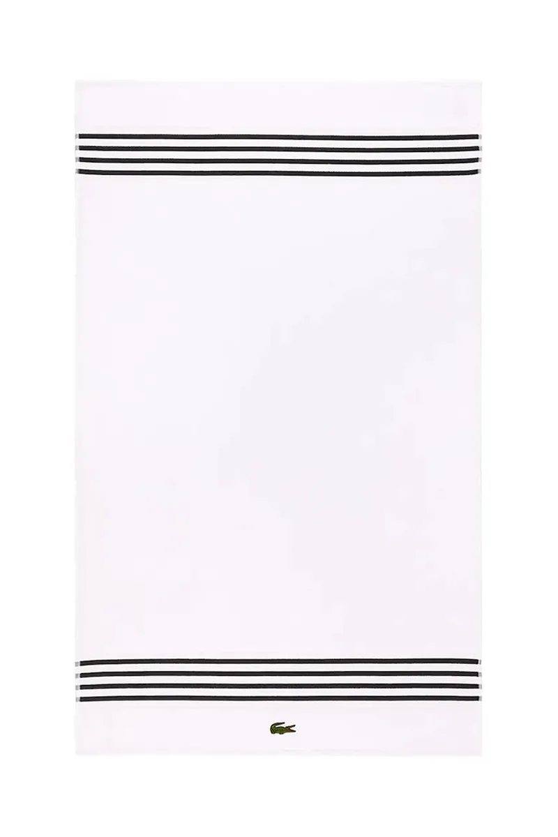 Μεσαία βαμβακερή πετσέτα Lacoste LCOURTLI Bitume 90 x 150 cm