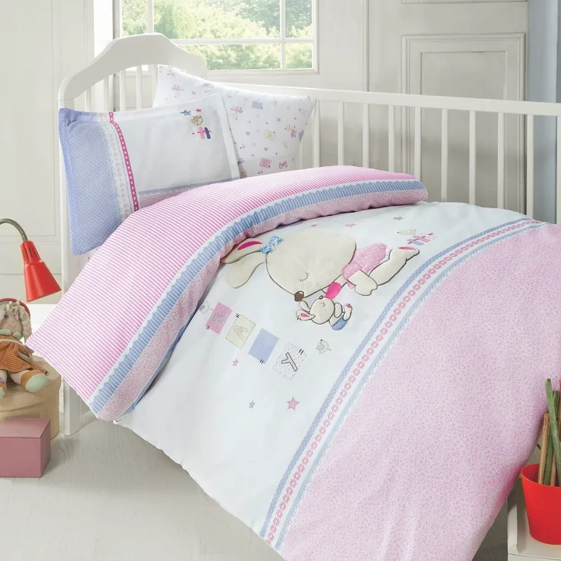 Σετ Σεντόνια Κούνιας 3 Τεμαχίων Rythmos Minnie 100x150