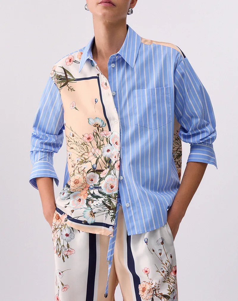 LIU JO WHITE_WA6C21_CAMICIA TS M/L ΠΟΥΚΑΜΙΣΟ ΓΥΝΑΙΚΕΙΟ WA6383T2555-P9547 Multi