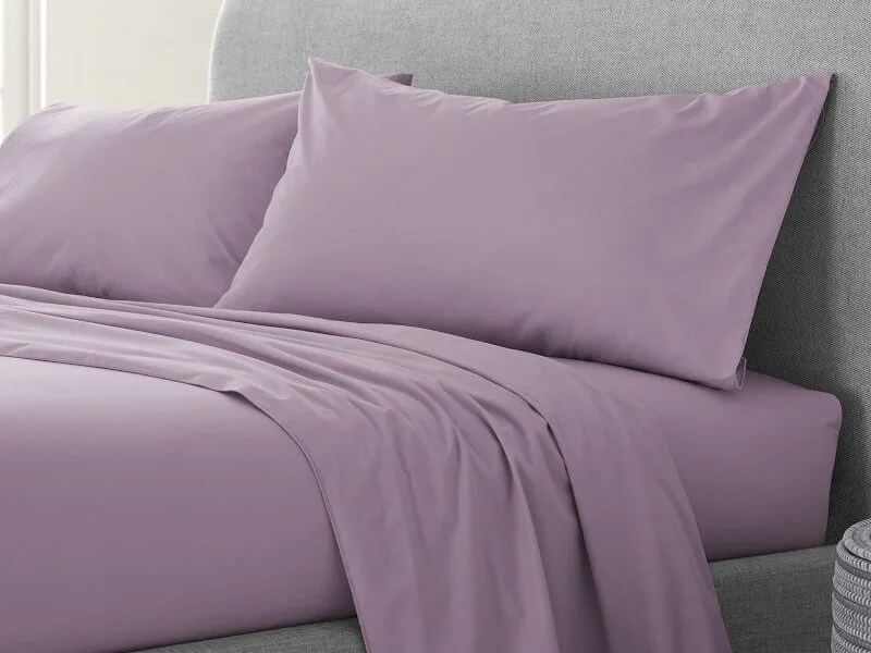 Σετ Μαξιλαροθήκες Λιλά 100% Cotton Reactive Γαρύφαλλο 2 Τεμαχίων 50x70