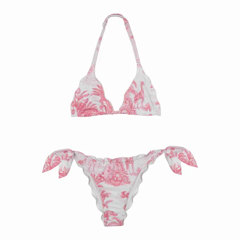 GIRL'S FROU FROU BIKINI JUNGLE PINK