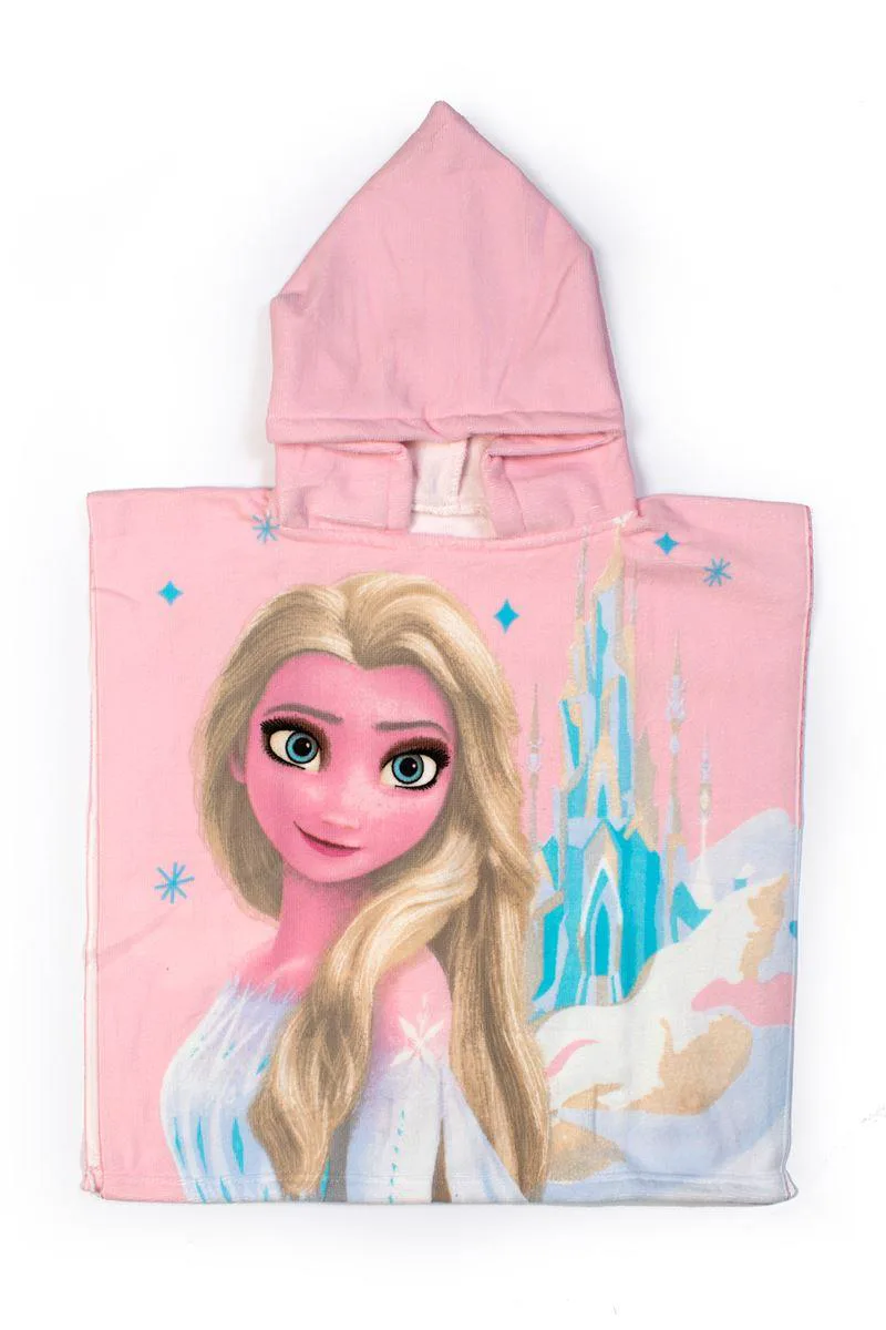 Πόντσο Παιδικό Microfiber 50x100εκ. Frozen 38 Ροζ Disney DimCol