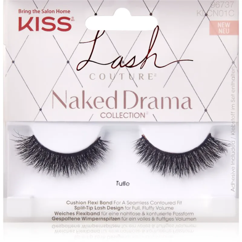 KISS Lash Couture Naked Drama τεχνητές βλεφαρίδες Tulle 1 ζευγάρι