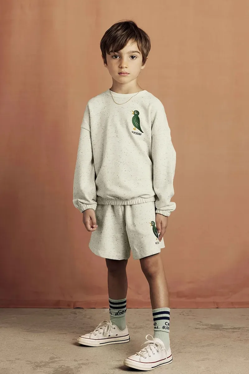 Παιδική βαμβακερή μπλούζα Mini Rodini Bird