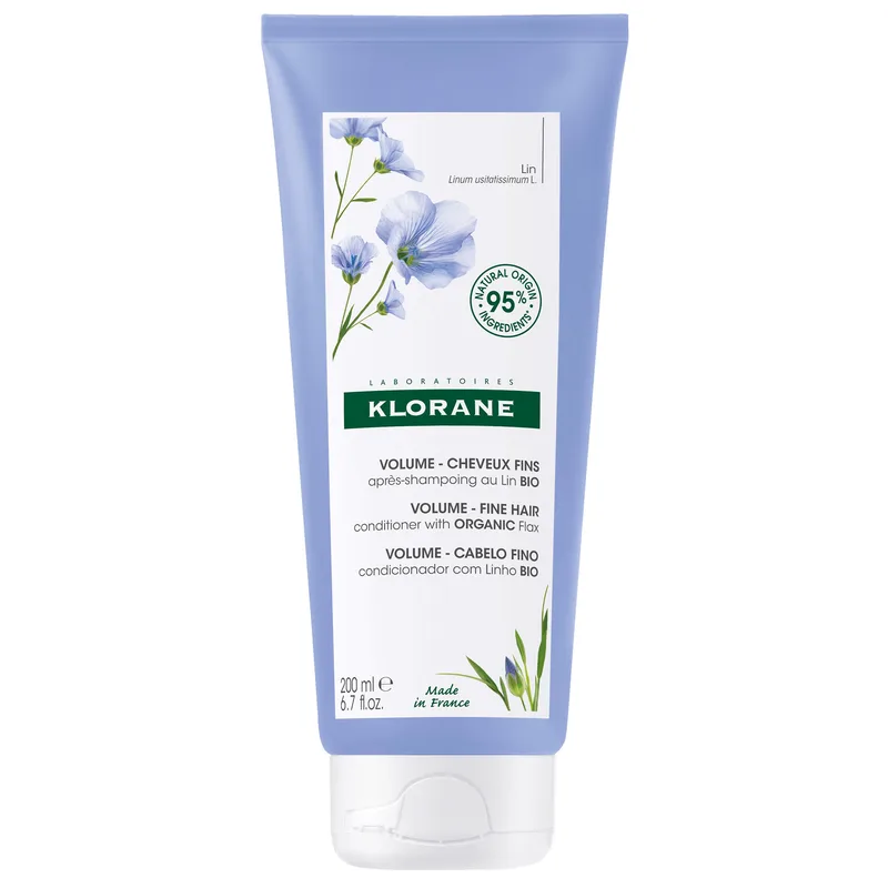 Klorane Volume Apres Μαλακτική Κρέμα με Βιολογικό Λινάρι 200ml