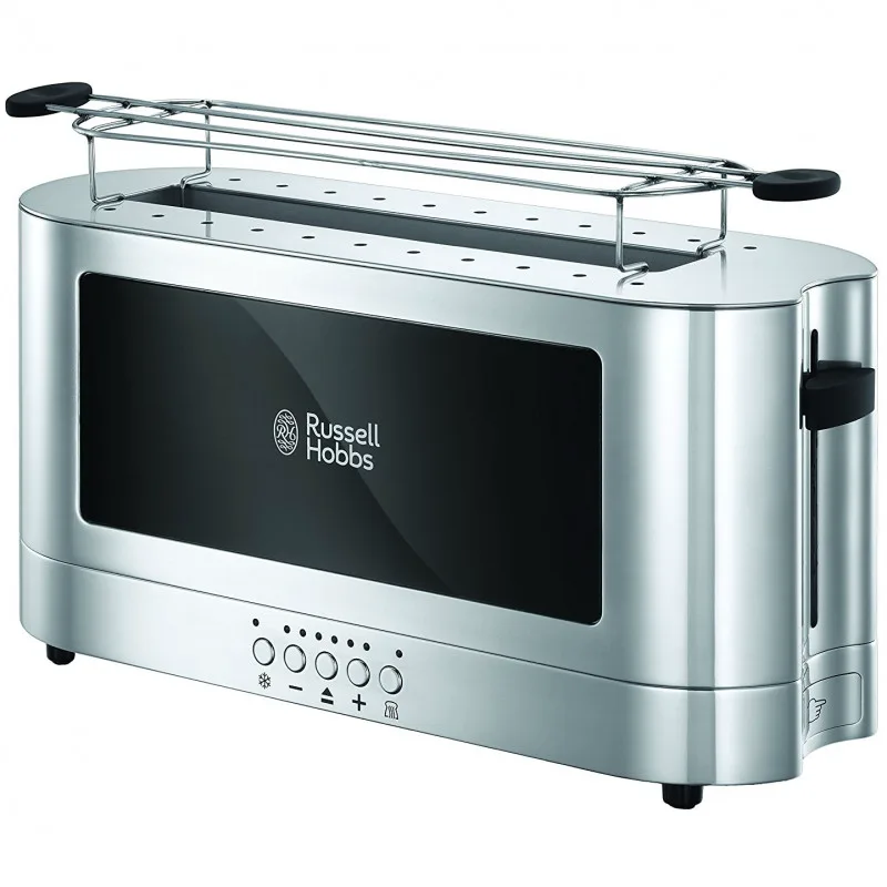 Τοστιέρα Elegance της Russell Hobbs 23380-56, 1420W, 2 φιλέτα, 6 μοίρες, Lift & Look, Inox/μαύρο