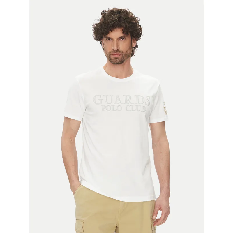 La Martina T-Shirt Anselm MARG31 JS206 Λευκό Regular Fit
