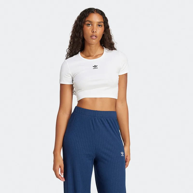 adidas Originals Essentials Rib Γυναικείο Cropped T-Shirt (9000230956_1539)