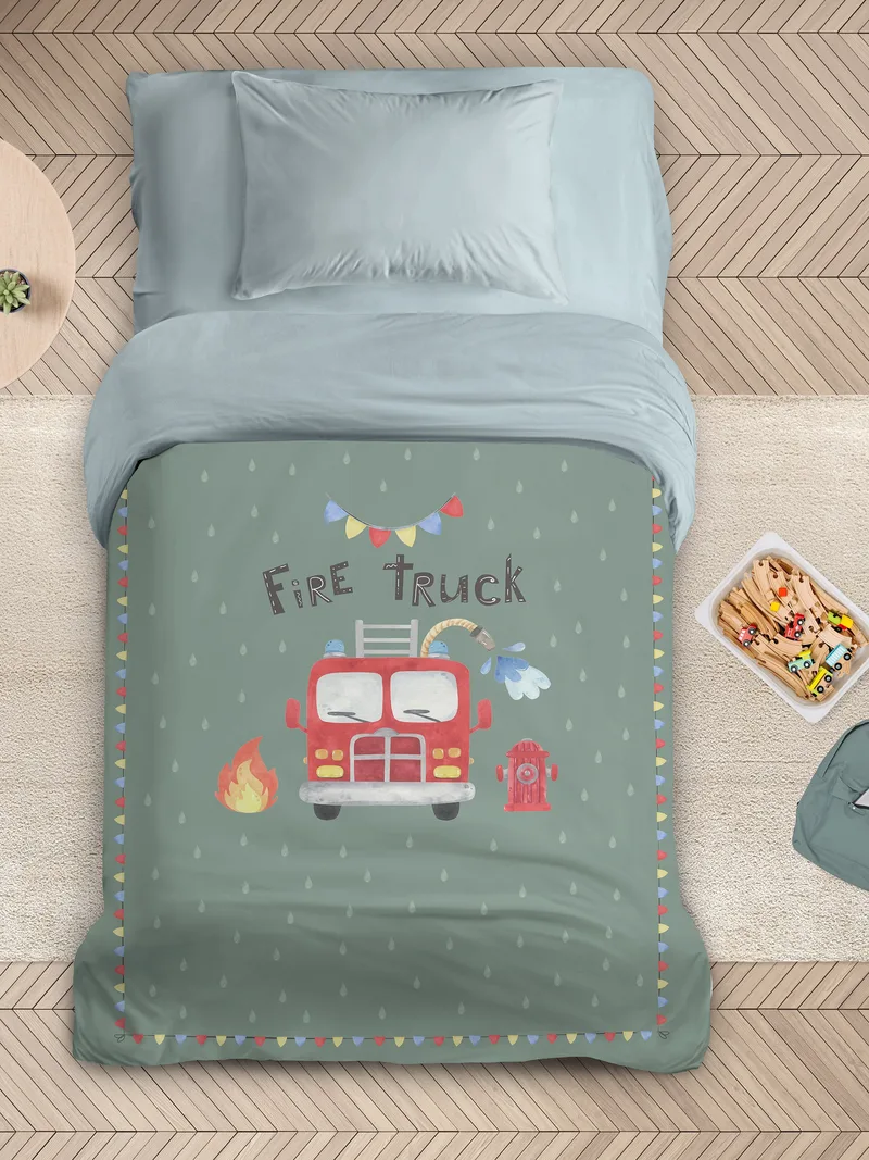 Παιδικό Πάπλωμα Μονό Nima Fire Truck 160x240