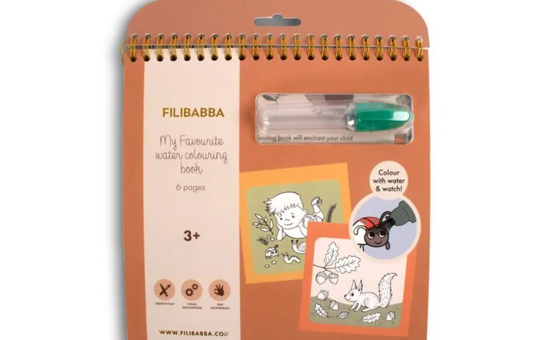 Filibabba My Favourite Water Colouring Book – Forest