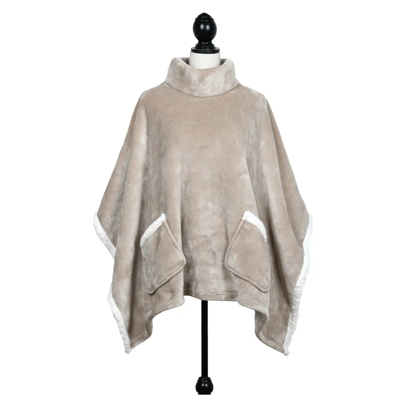 Πόντσο Fleece Γυναικείο S-F Sweety Ficelle P1D345001