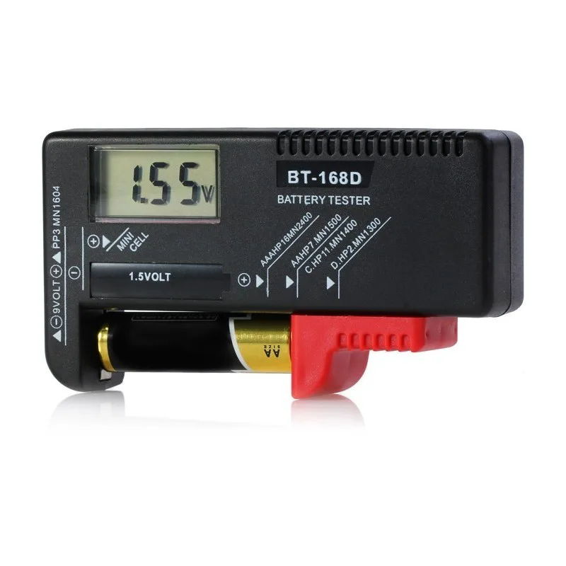 Ψηφιακός Μετρητής Μπαταριών 1.5V Και 9V Με Οθόνη BT-168D