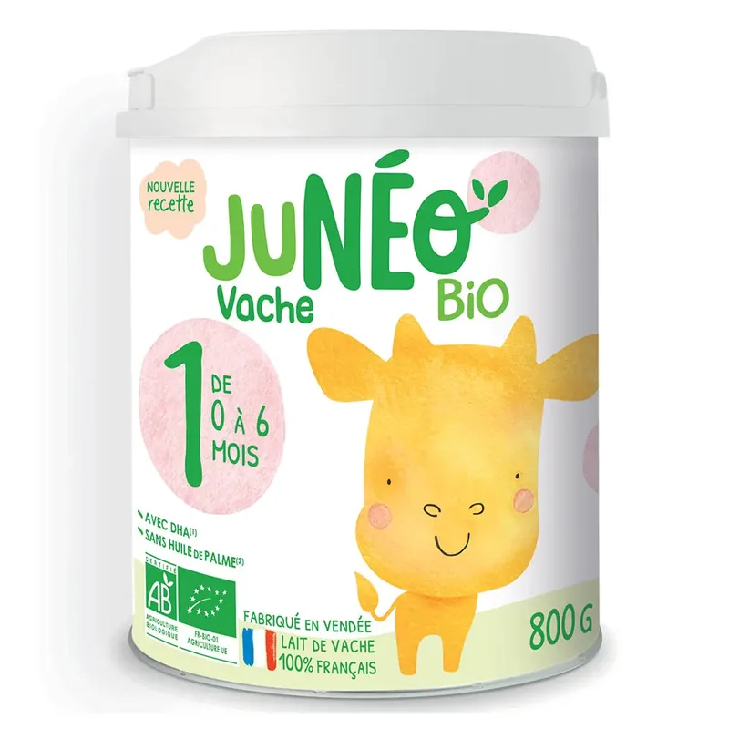 Juneo Organic Cow's Milk For Babies 1st Age from 0 to 6 Months 800g