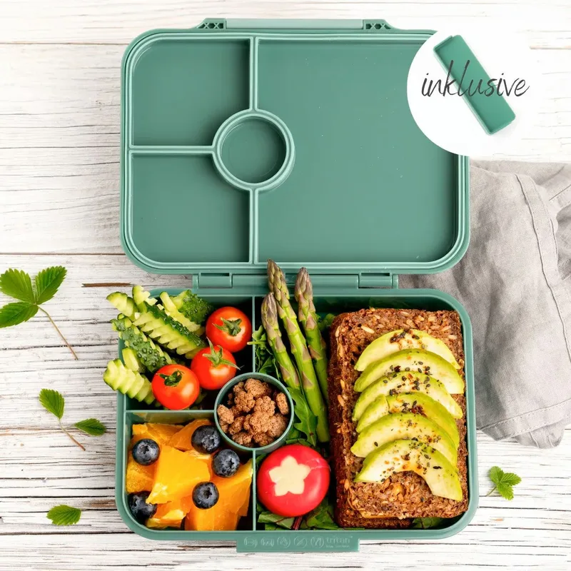 LEKKABOX Classic – Lunchbox with 4 compartments – Forest