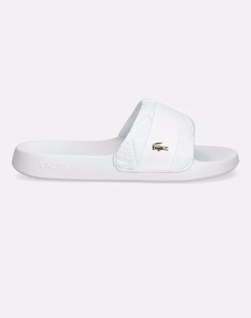 LACOSTE ΠΑΠΟΥΤΣΙΑ ΓΥΝΑΙΚΕΙΑ SERVE SLIDE HYB 126 1 37-51CFA003121G-0000 White