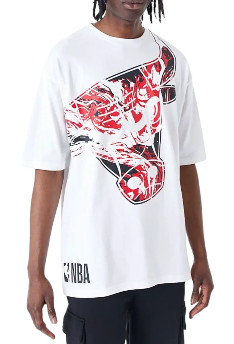 Μπλούζα Κοντομάνικη New Era Nba Aop Infill Os Chibul 60435415-100 Ανδρικό