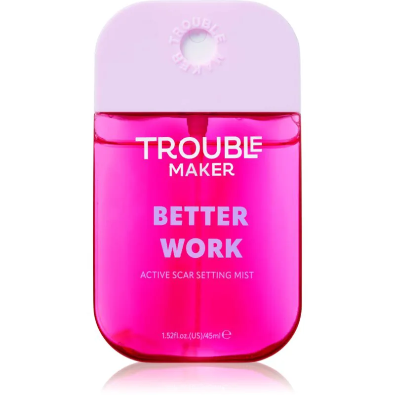 Trouble Maker Better Work σταθεροποιητικό σπρέι για μεικ απ για προβληματική επιδερμίδα 45 ml