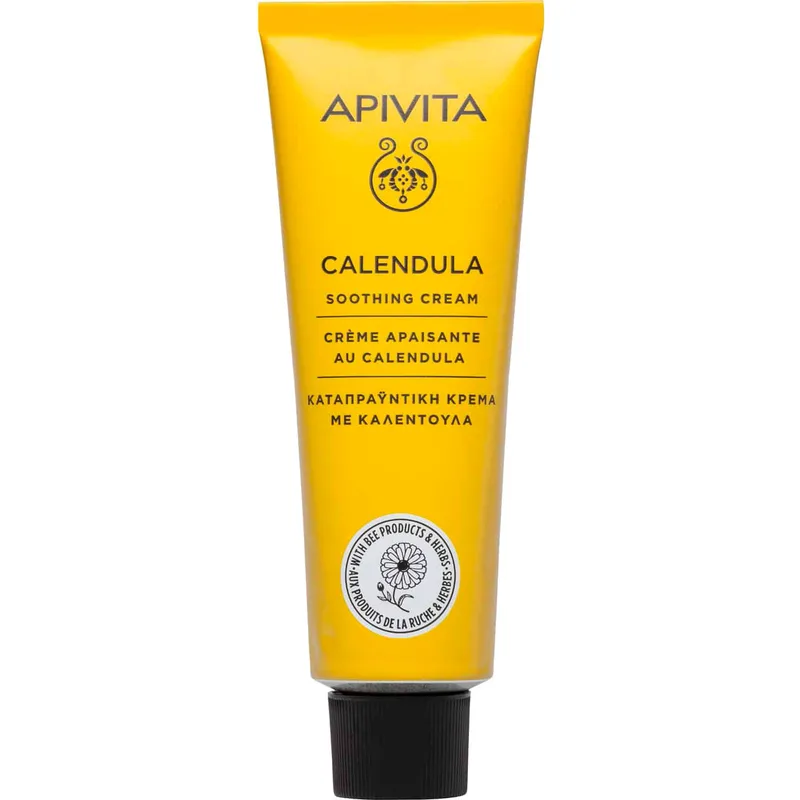 Apivita Calendula Soothing Cream Καταπραϋντική Κρέμα Προσώπου - Σώματος με Καλέντουλα, Κατάλληλη για Μετά την Έκθεση στον Ήλιο & για Όλη την Οικογένεια 50ml