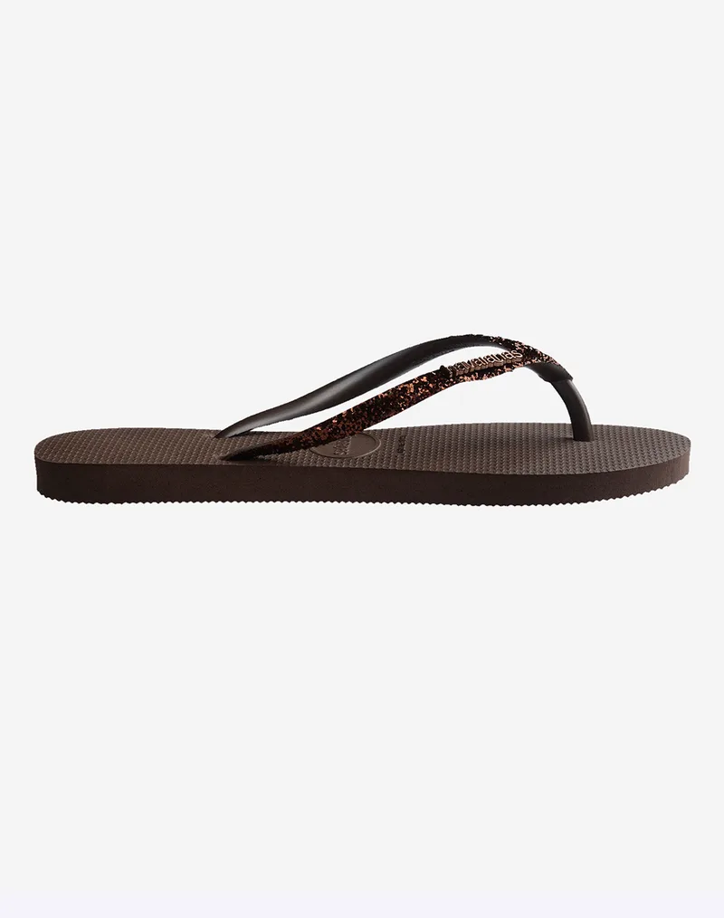 HAVAIANAS HAV. SLIM GLITTER II 4146975-00727 DarkBrown