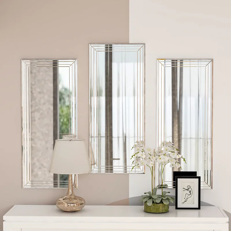 Σετ Διακοσμητικοί Καθρέφτες (3 Τεμάχια) Mini Neom - Transparent 116Sam1171 30x70x2,2 cm