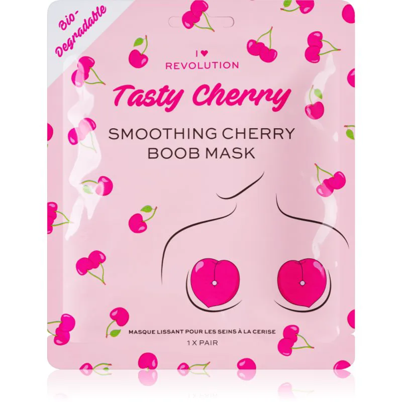 I Heart Revolution Tasty Cherry εντατική μάσκα υδρογέλης για την ενίσχυση του ντεκολτέ 2 τμχ