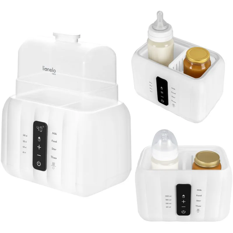 Lionelo Thermup Double White Bottle Warmer 6in1 Πολυλειτουργικό θερμαντικό για μπιμπερό 6 σε 1 1 τμχ