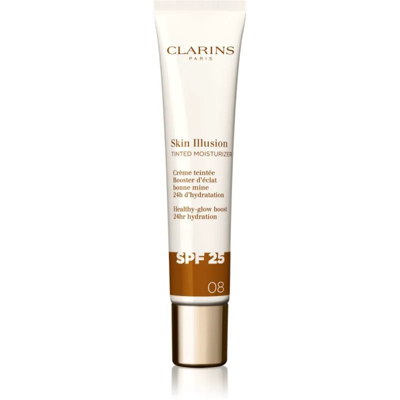 Clarins Skin Illusion Tinted Moisturizer κρέμα με χρώμα SPF 25 απόχρωση 08 40 ml