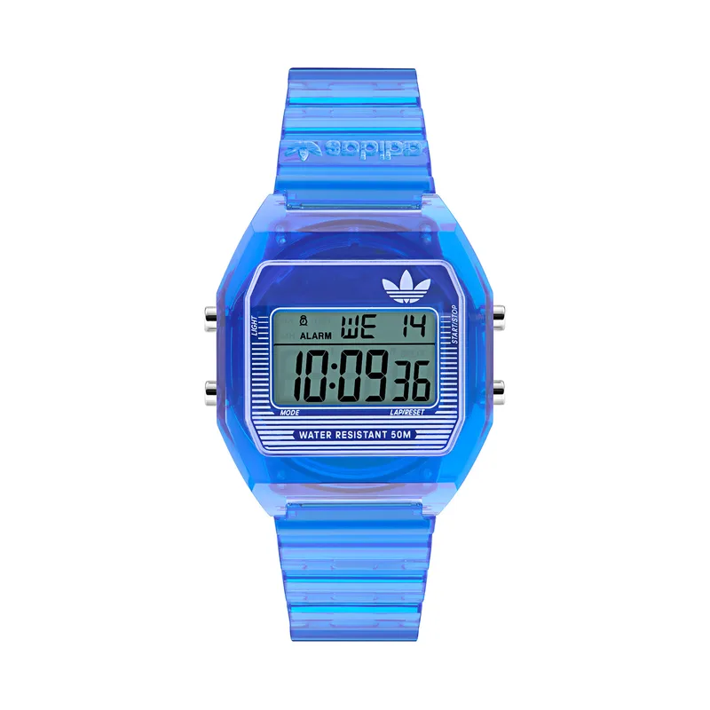 Ρολόι adidas AO Street Digital Two Crystal AOST25537 Μπλε
