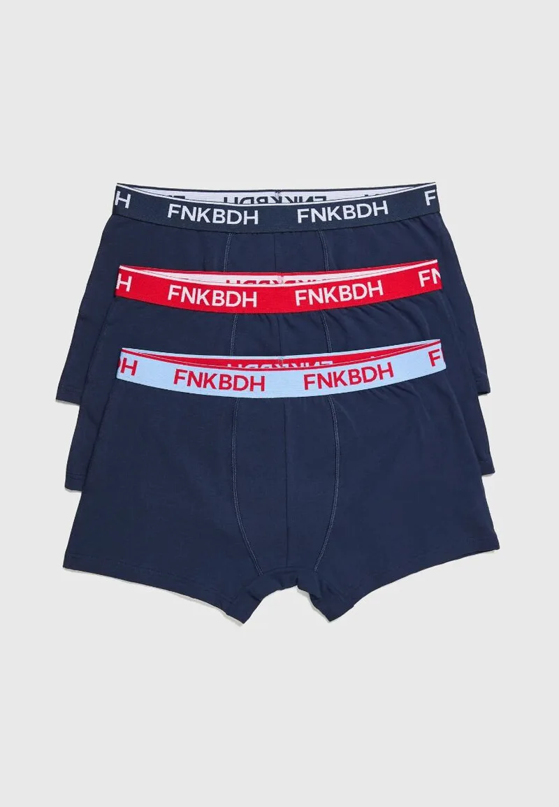 Funky Buddha Εσώρουχα boxer (3-pack) FBM013-082-10 Σκούρο Μπλέ