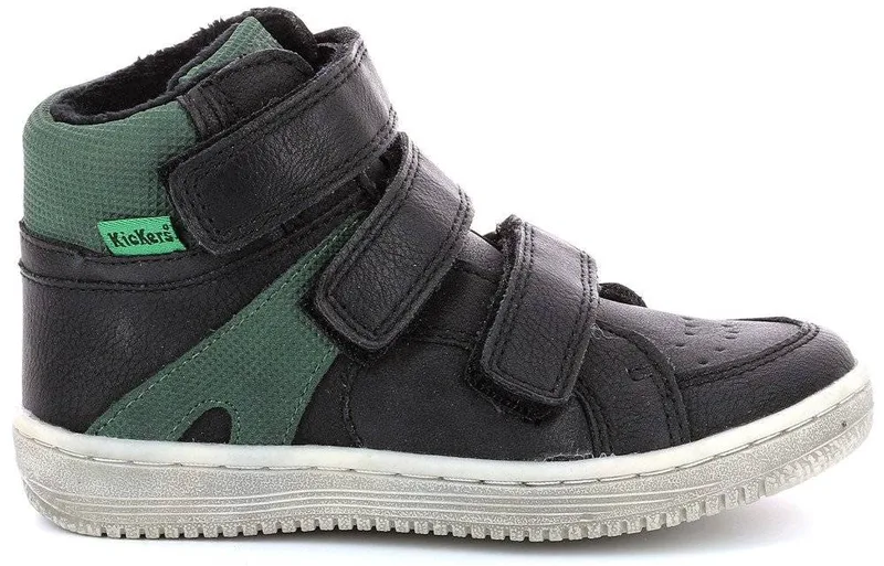 ΜΠΟΤΑΚΙ KICKERS LOHAN 739363 ΜΑΥΡΟ/ΠΡΑΣΙΝΟ (EU:28)