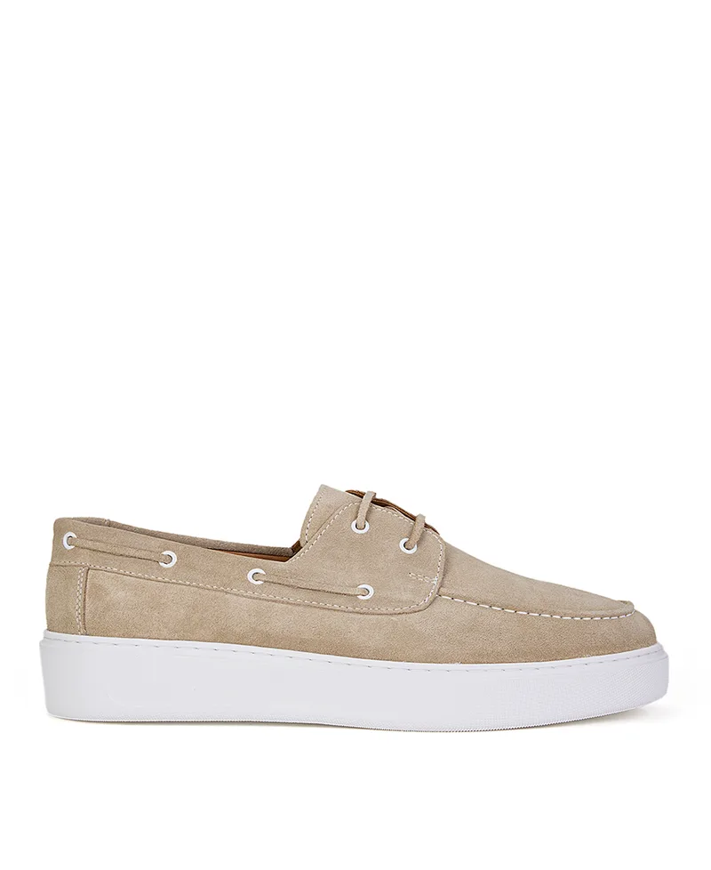 Kaiser Hoff Ανδρικό Boat Shoe Δερμάτινο Σουέτ