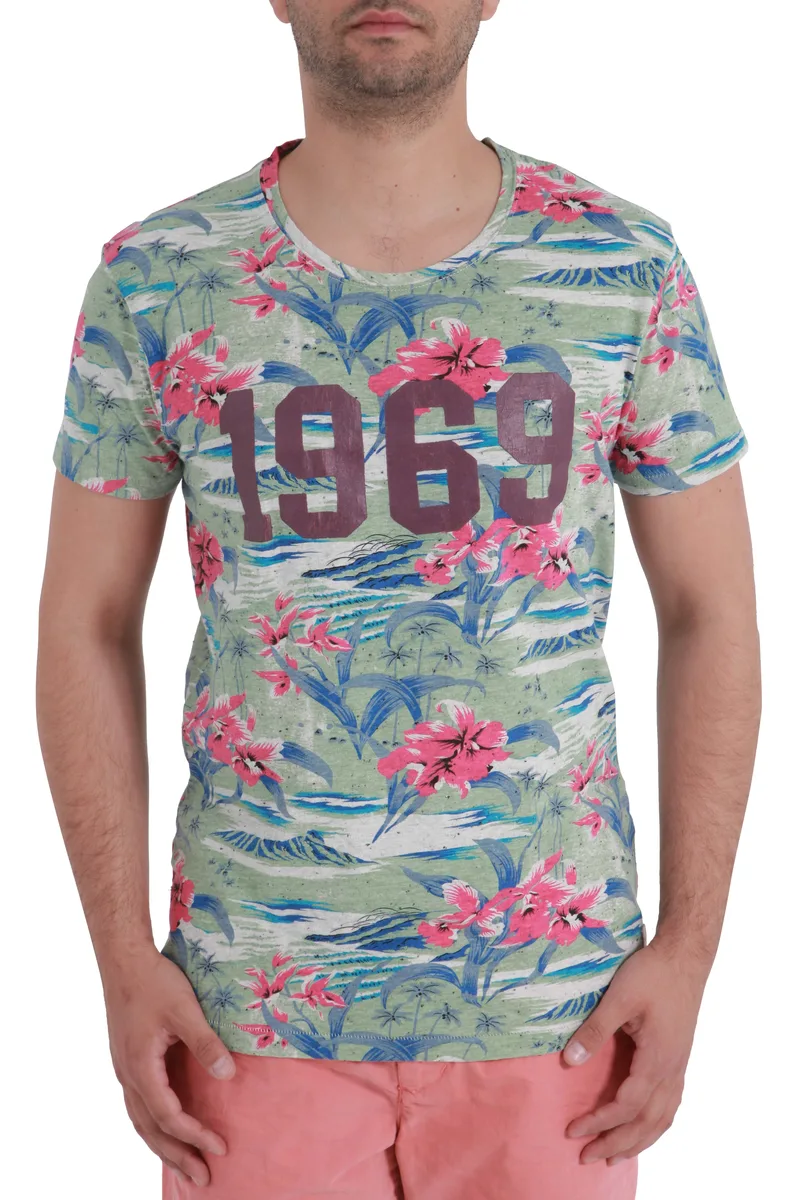 Μπλούζα Κοντομάνικη Scotch & Soda Allover Τύπωμα 14010251149-A Ανδρικό