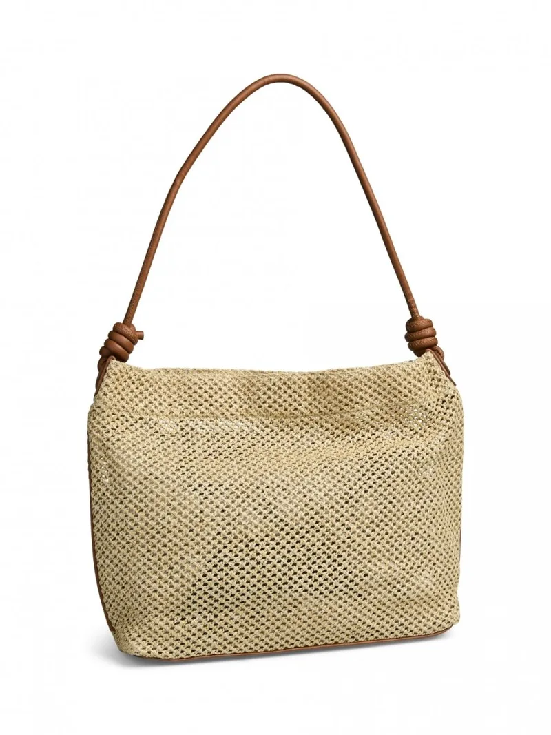 PIECES Straw Shoulder Bag - 17158744 - Μπεζ