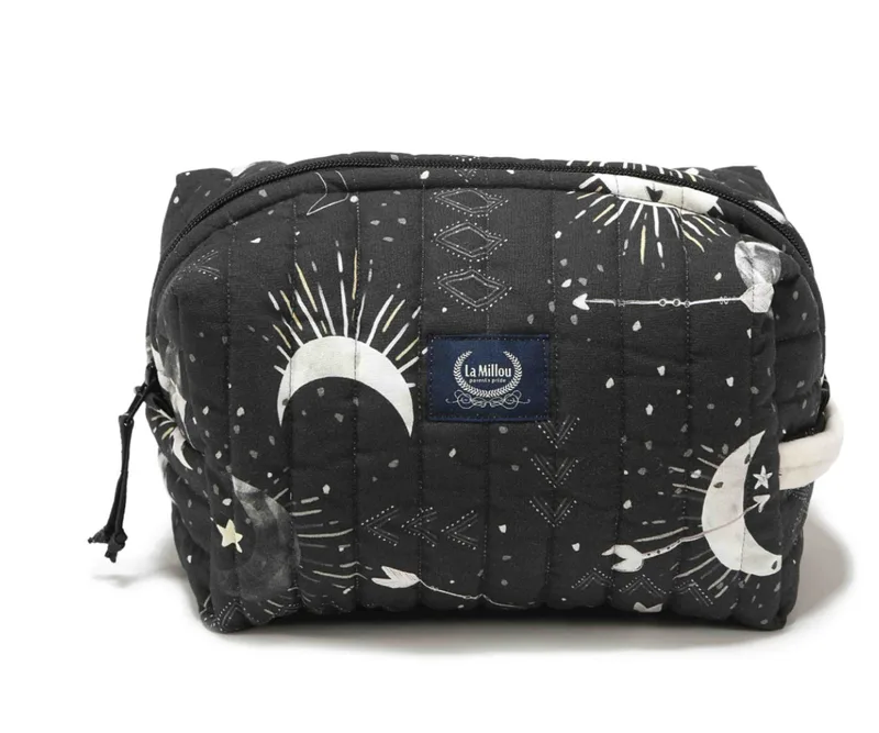 Mollet Quilted Cosmetic Bag - Dark Luna - Rafaello