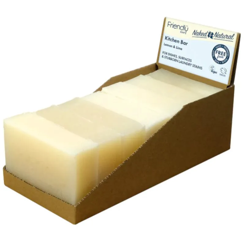 Friendly Soap Kitchen Bar Lemon & Lime φυσικό σαπούνι 7x95 γρ