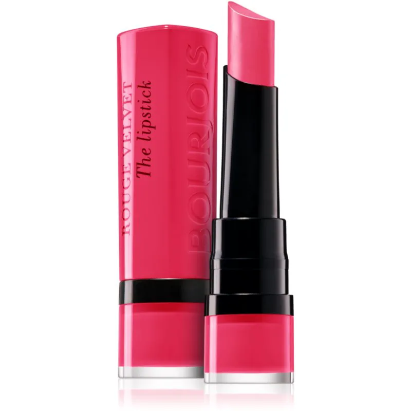 Bourjois Rouge Velvet The Lipstick ματ κραγιόν απόχρωση 09 Fuchsia Botté 2,4 γρ