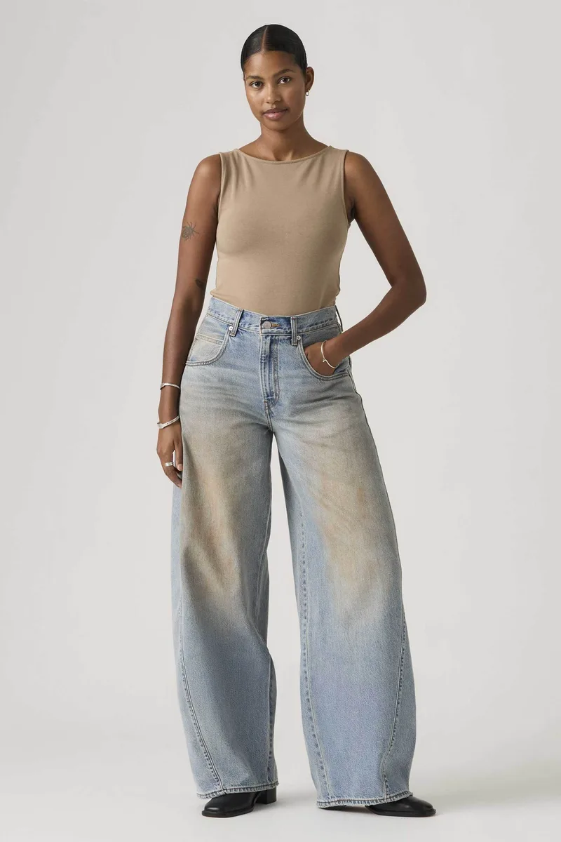 Levi's® γυναικείο τζιν παντελόνι πεντάτσεπο Super Baggy Barrel Fit - 003NF0005 Denim Blue