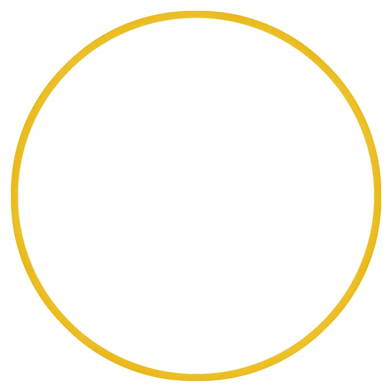 Χούλα Χουπ Hq 80cm Φ19mm 330g Κίτρινο