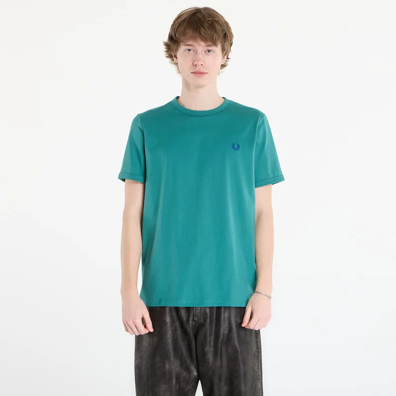 T-shirt FRED PERRY Ringer T-Shirt Deep Mint M