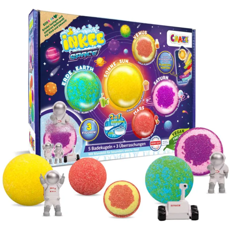 Craze Space Gift Box αφρώδεις μπάλες για το μπάνιο σε συσκευασία δώρου