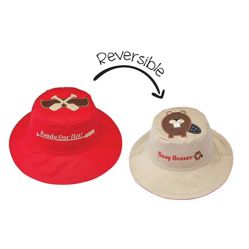 Καπέλο Διπλής Όψης UPF50 4-6Ετών Canoe-Beaver FlapJackKids LUV0156L (Μέγεθος: 4-6 Ετών) - FlapJackKids - LUV0156L