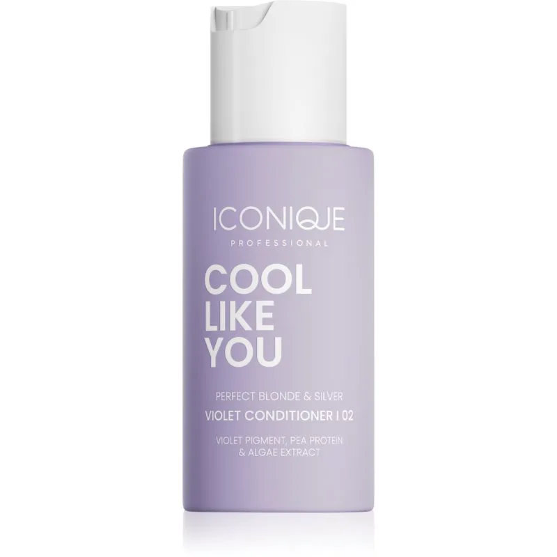 ICONIQUE Professional COOL LIKE YOU Perfect Blonde & Silver Violet κοντίσιονερ εξουδετέρωση κίτρινων αποχρώσεων 70 ml