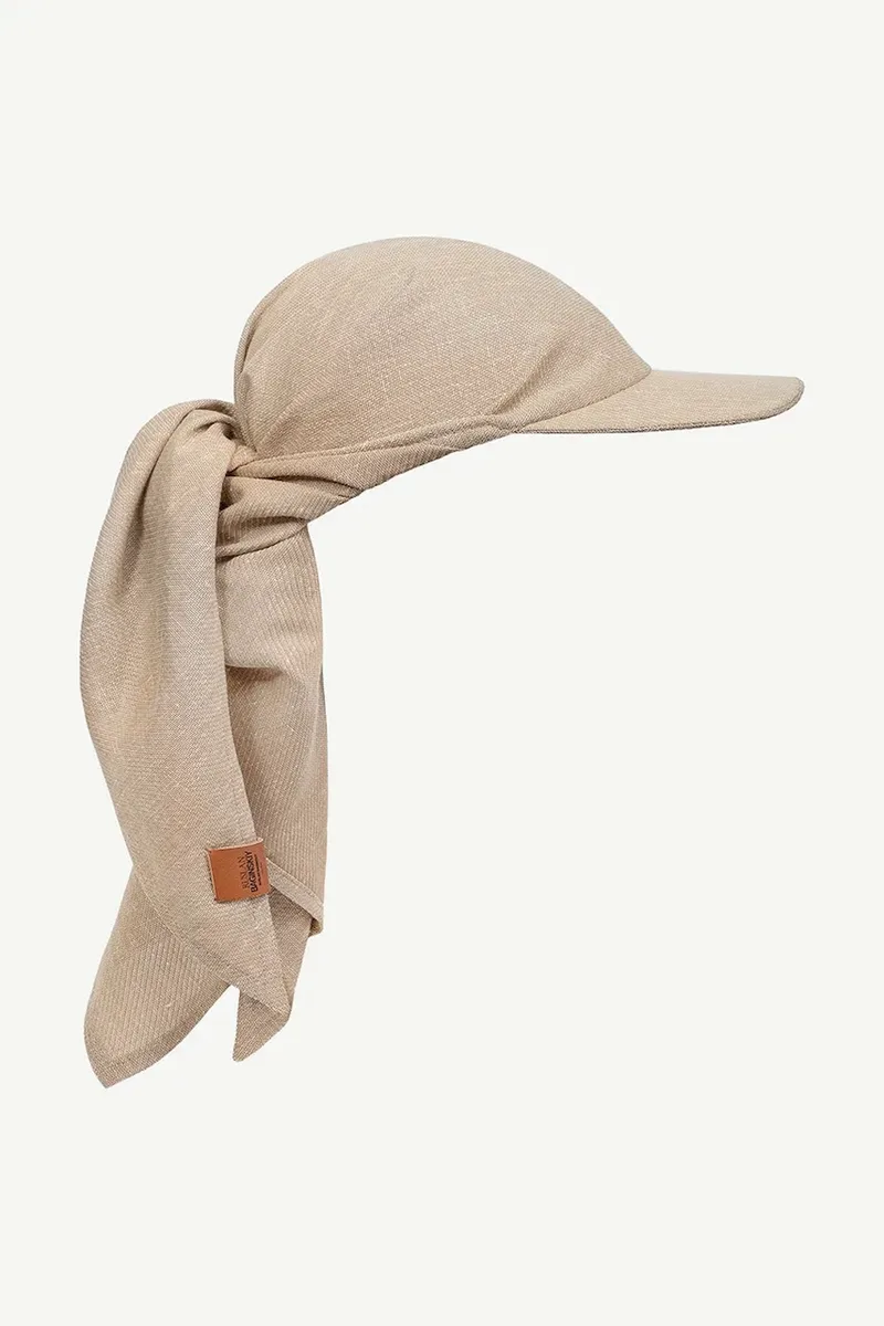 RUSLAN BAGINSKIY γυναικείο βαμβακερό Logo Patch Scarf Visor