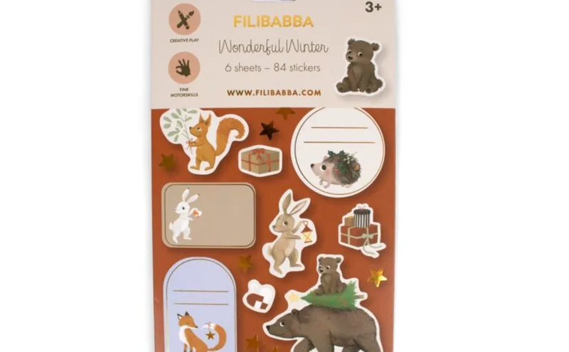 Filibabba Stickers – Wonderful Winter – Forest Friends