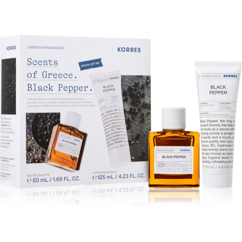 Korres Black Pepper σετ δώρου για άντρες