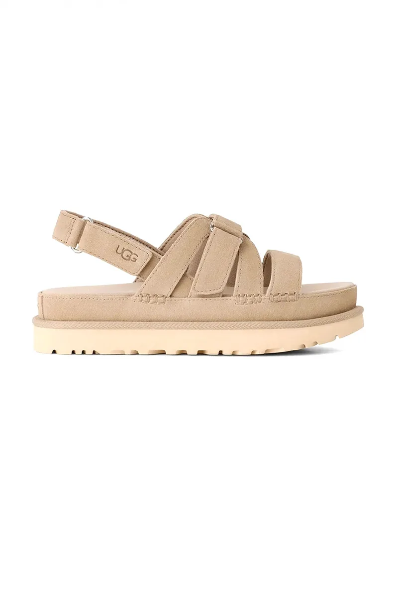 UGG ΠΑΠΟΥΤΣΙΑ ΠΕΔΙΛΑ GOLDENSTAR GLEAM ΣΟΥΕΤ LOGO ΜΠΕΖ