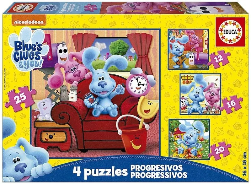 PUZZLE EDUCA BLUE'S CLUES 12-16-20-25 TMX (19398)