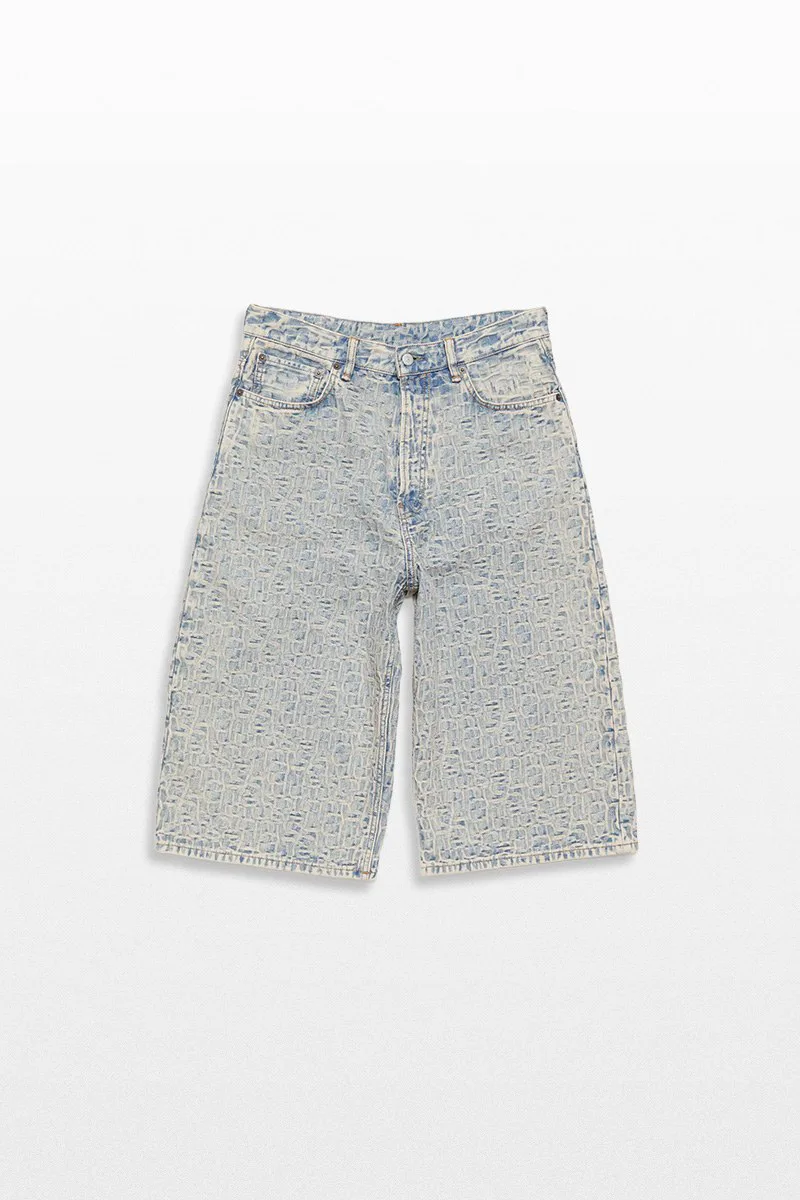 ACNE STUDIOS Ανδρικό Μπλε Monogram Denim Shorts