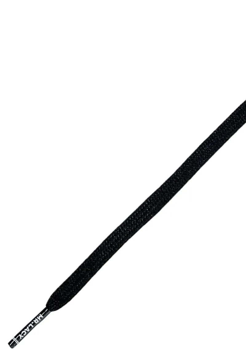 Κορδόνια Mr. Lacy Runnies LF Flat 120cm Black 316745-Black